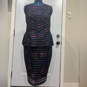 City Chic peplum bodycon dress